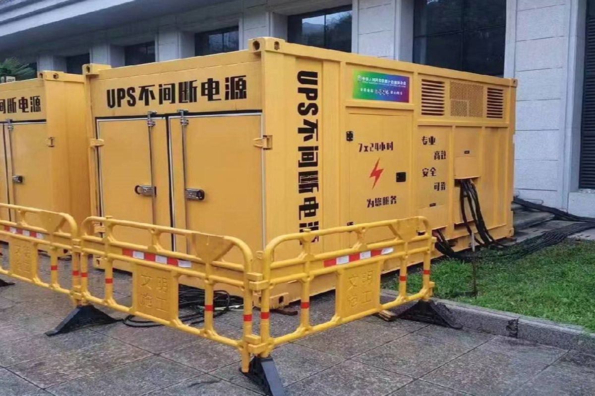 江孜发电机租赁施工现场