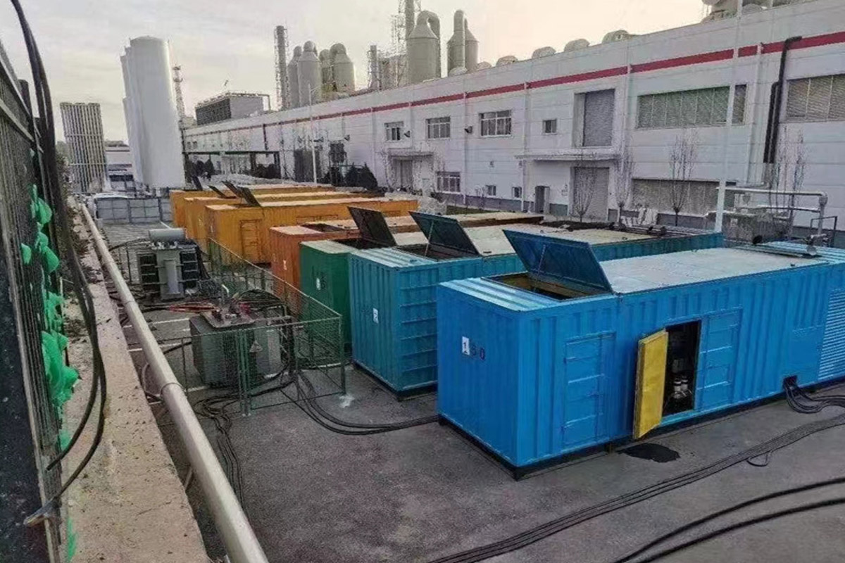 江孜发电机租赁施工现场